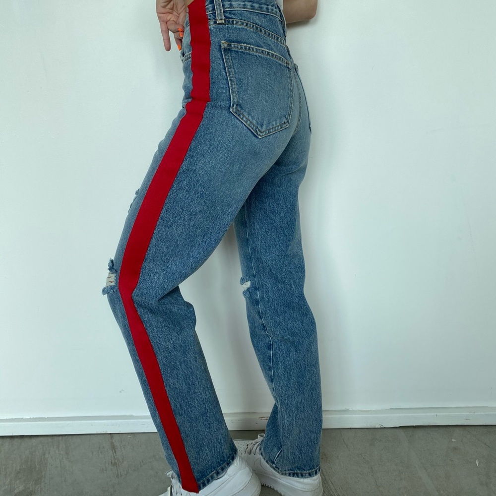 Red stripe CARMAR denim